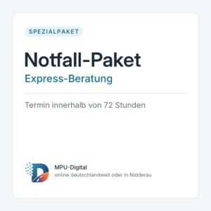 Paket&uuml;bersicht MPU-Digital