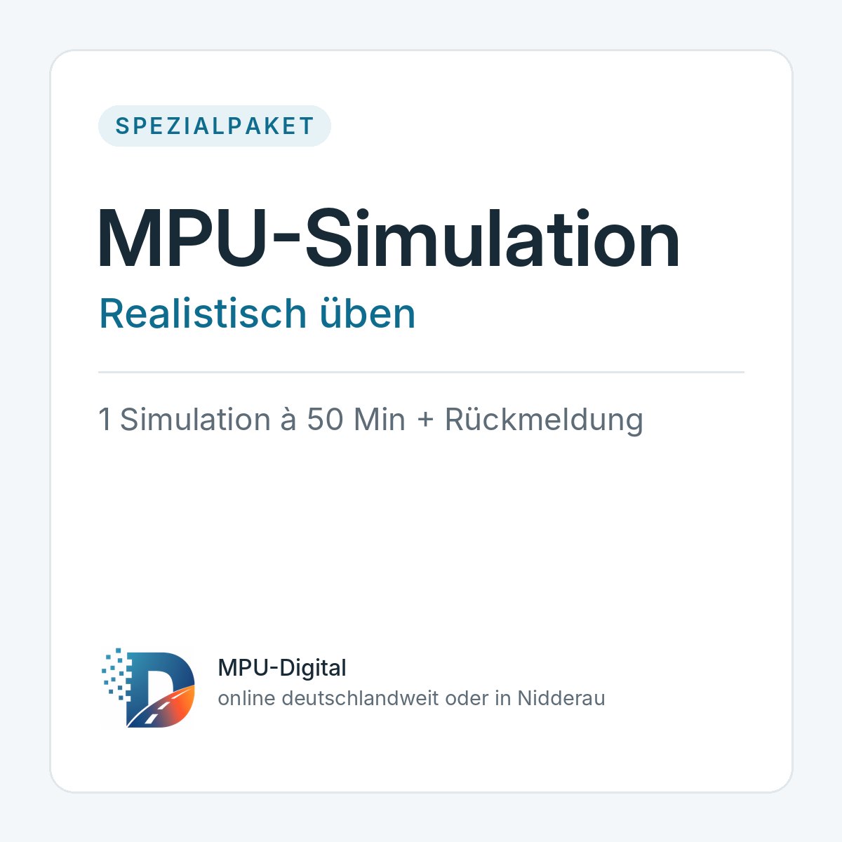 Paketübersicht MPU-Digital