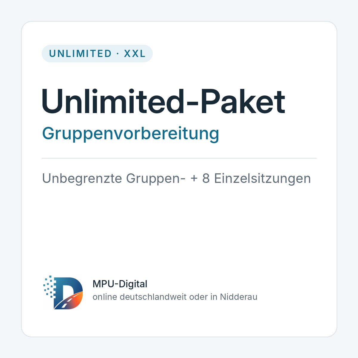 Paketübersicht MPU-Digital